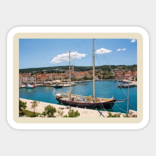 Supetar Harbour, Brac Island, Croatia Sticker